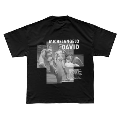 Michelangelo Black T-Shirt - Art Collection