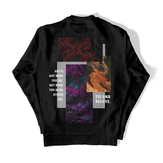 Imagination Sweater Black - Art Collection